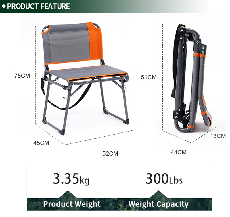 Big Comfortable Wide Stadium Bleacher Seat with Foldable Feet and Back