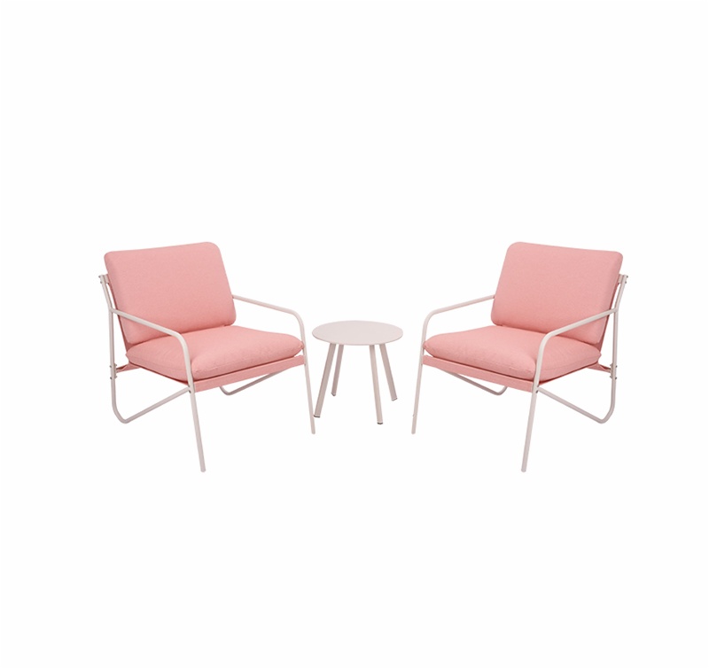 3 Piece Steel Bistro Set with Cushions SF2603-3