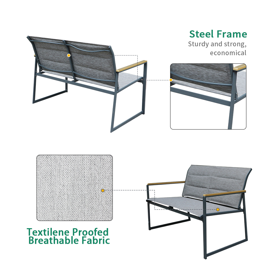 Kd Texitlene Padded Outdoor Dining Set 1008