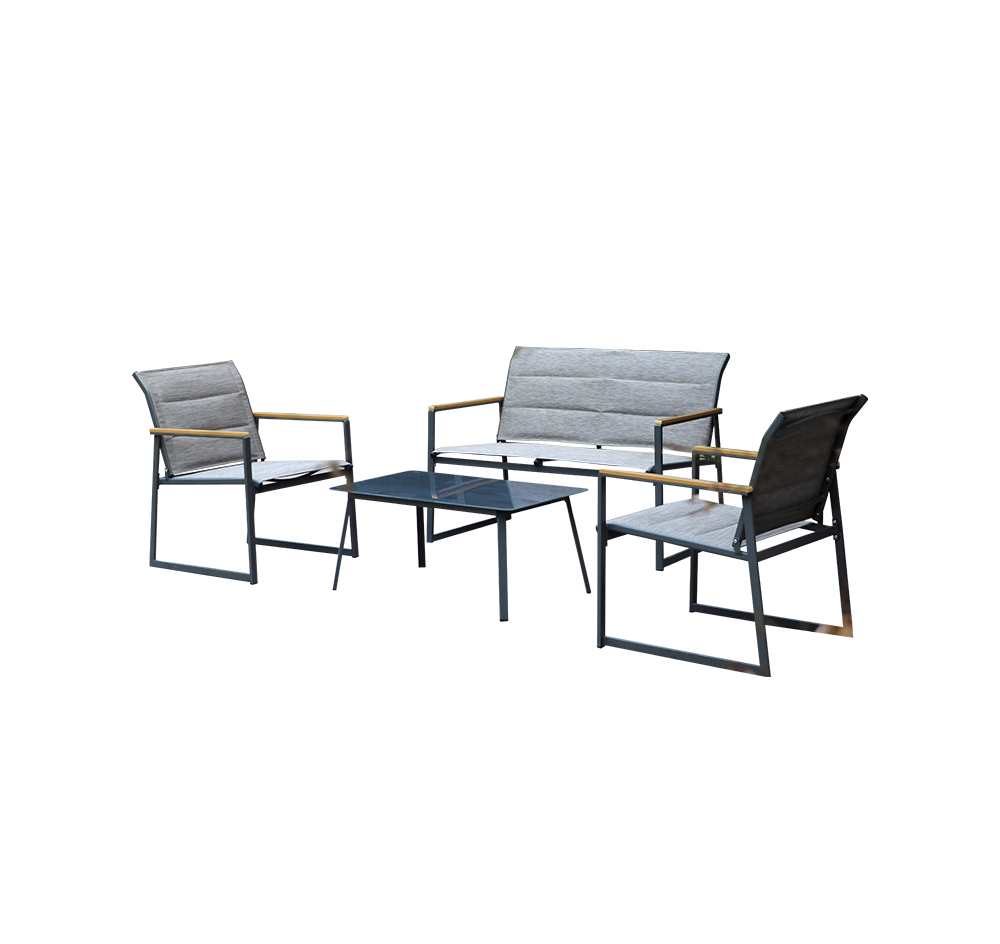 Kd Texitlene Padded Outdoor Dining Set 1008