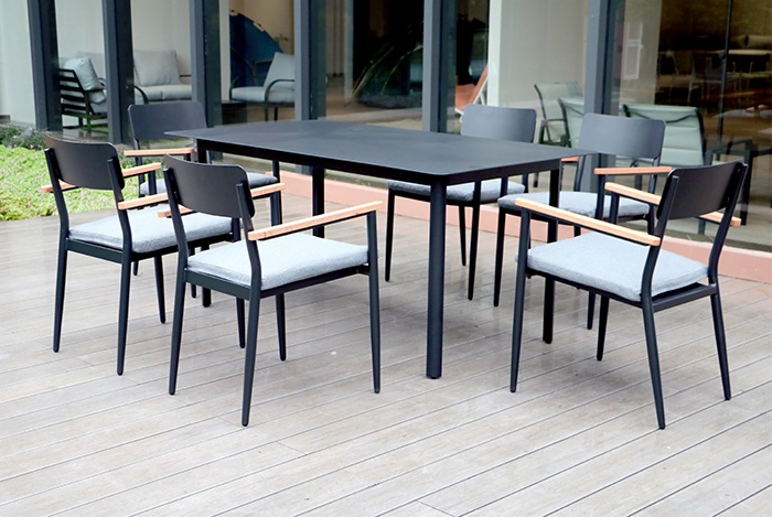Flint Aluminum 7PC Outdoor Dining Set AF2007