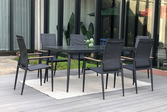 Aluminum Outdoor Dining Set 0075 7PCS