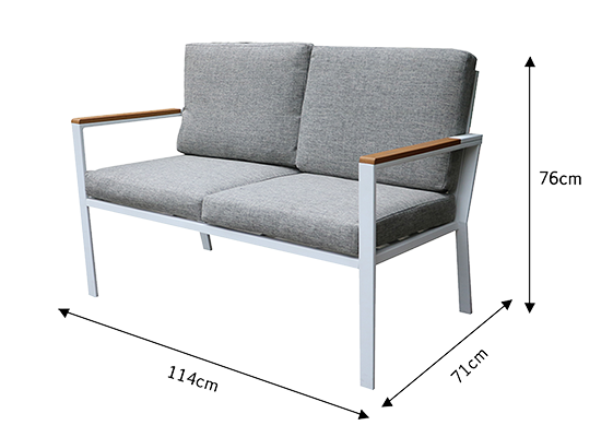 Steel Outdoor KD Sofa Set 2003