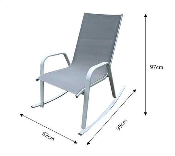Steel Outdoor Rocking Chair 1006