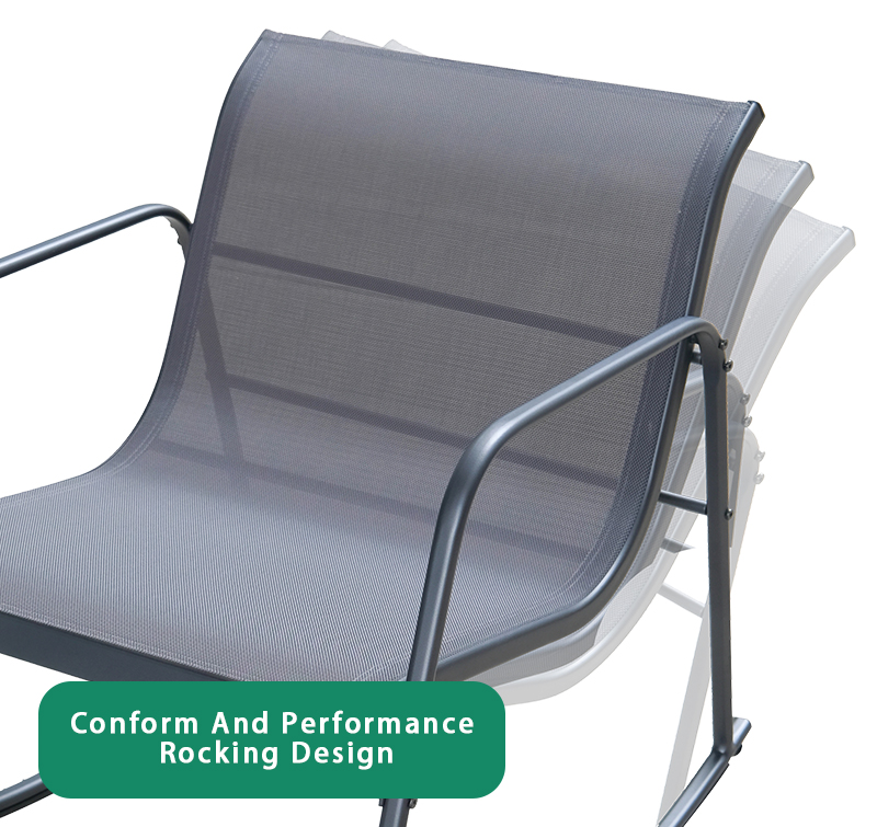 2-Piece Steel Outdoor Balcony Table and Chair Bistro Set SF1604