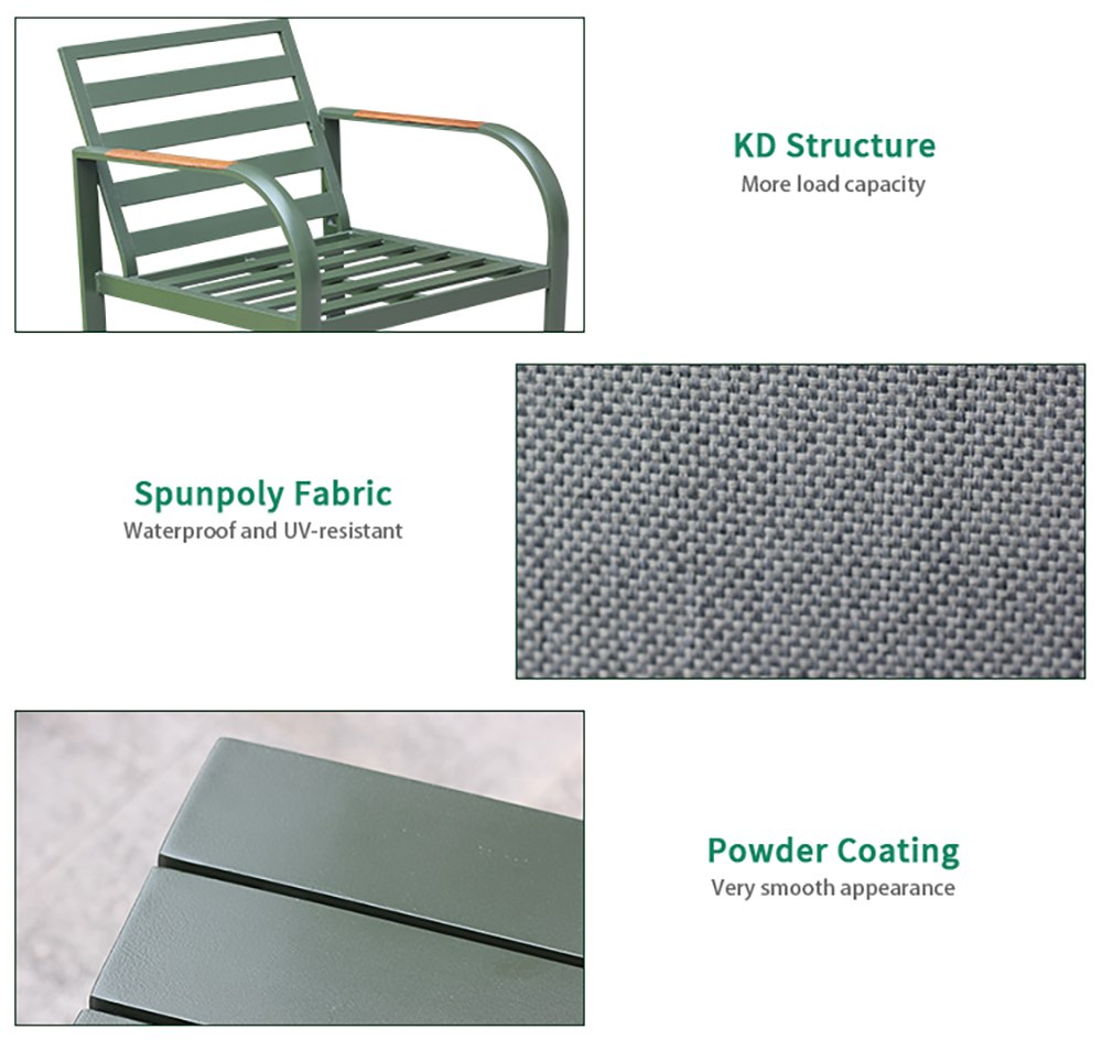 Aluminum Outdoor KD Sofa Set 2016