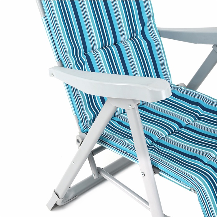 Outdoor 5 Position Padded Good Quality Double Layers Portable Folding Camping Chair