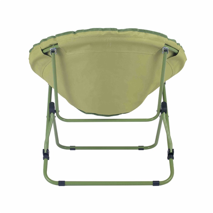 Luxury Oversized Portable Comfortable Round Moon Chair Camp Fold Chair