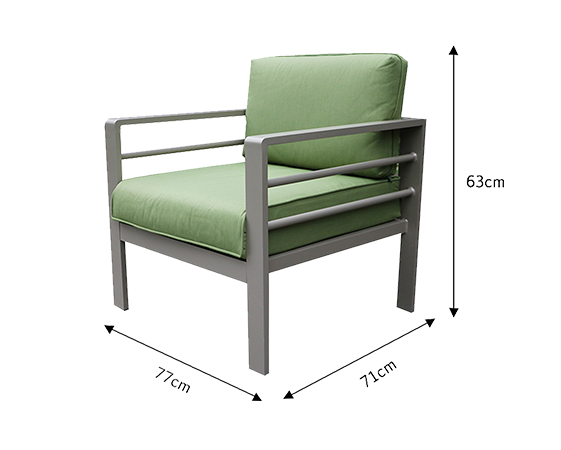 Steel Outdoor KD Sofa Set 2004