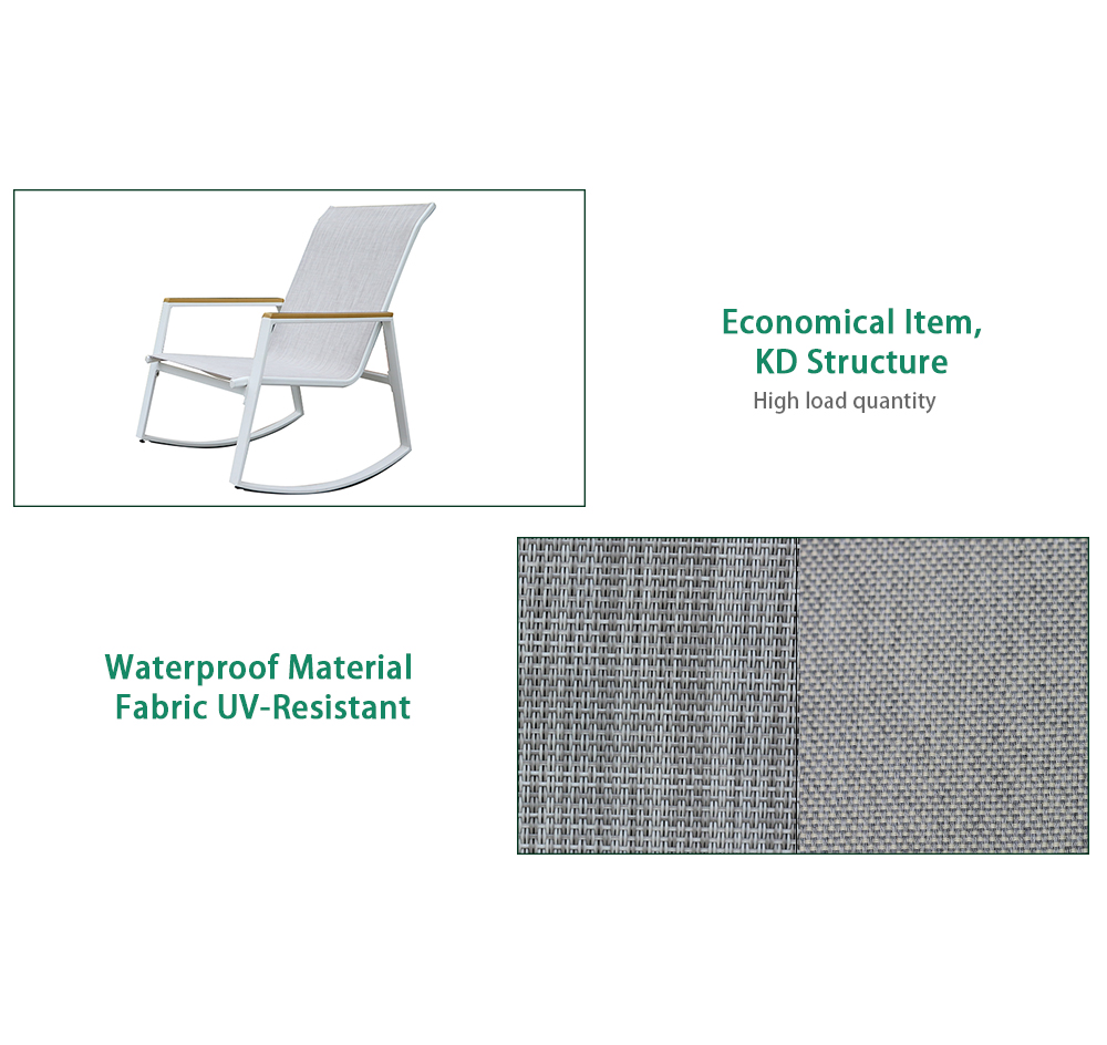 Steel Outdoor Rocking Chair 1002