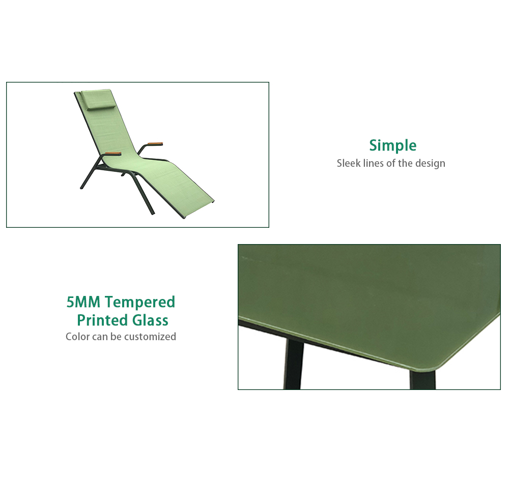 Aluminum Outdoor Chaise Lounge Set AF1100