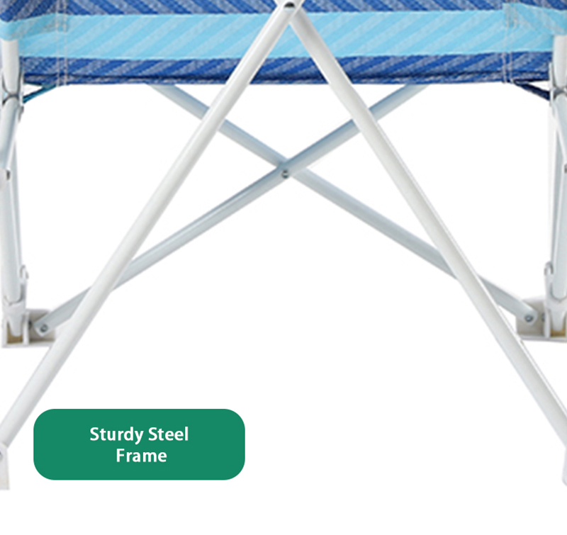 Outdoor Portable and Folding Metal Stable Beach Chair Camping Chair
