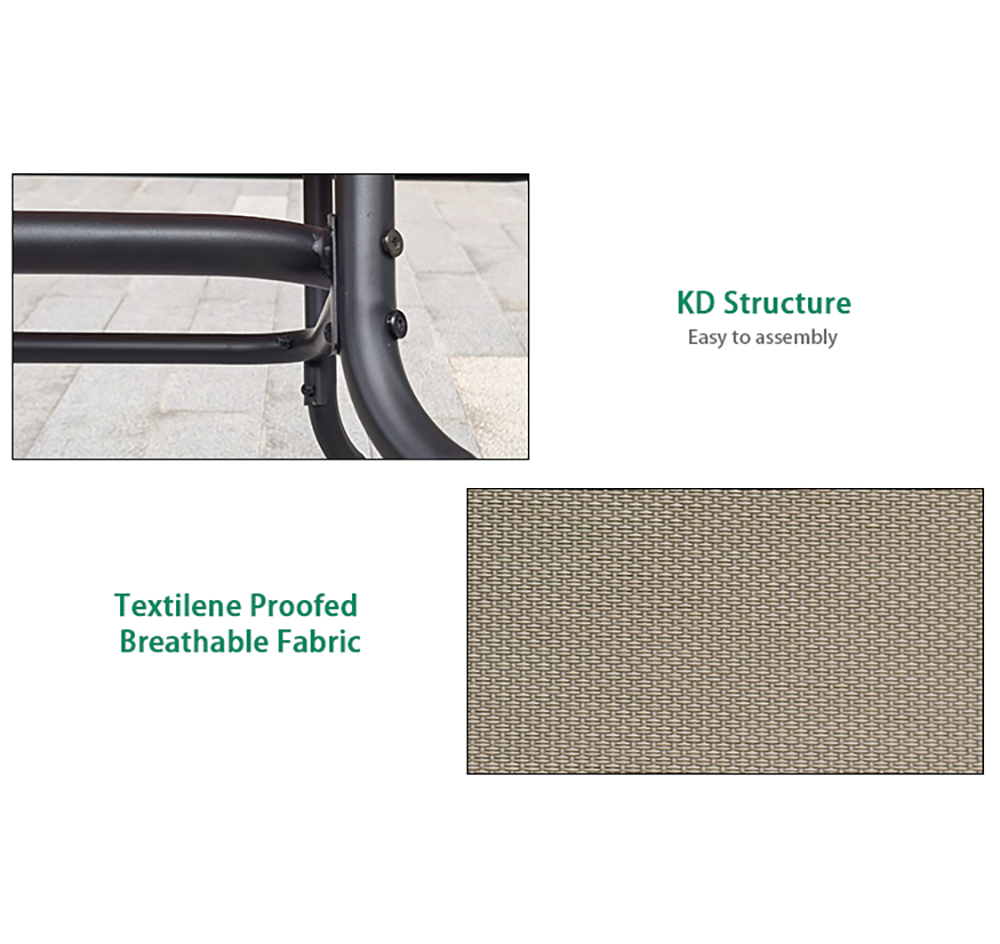 Steel Outdoor Dining Set 1004