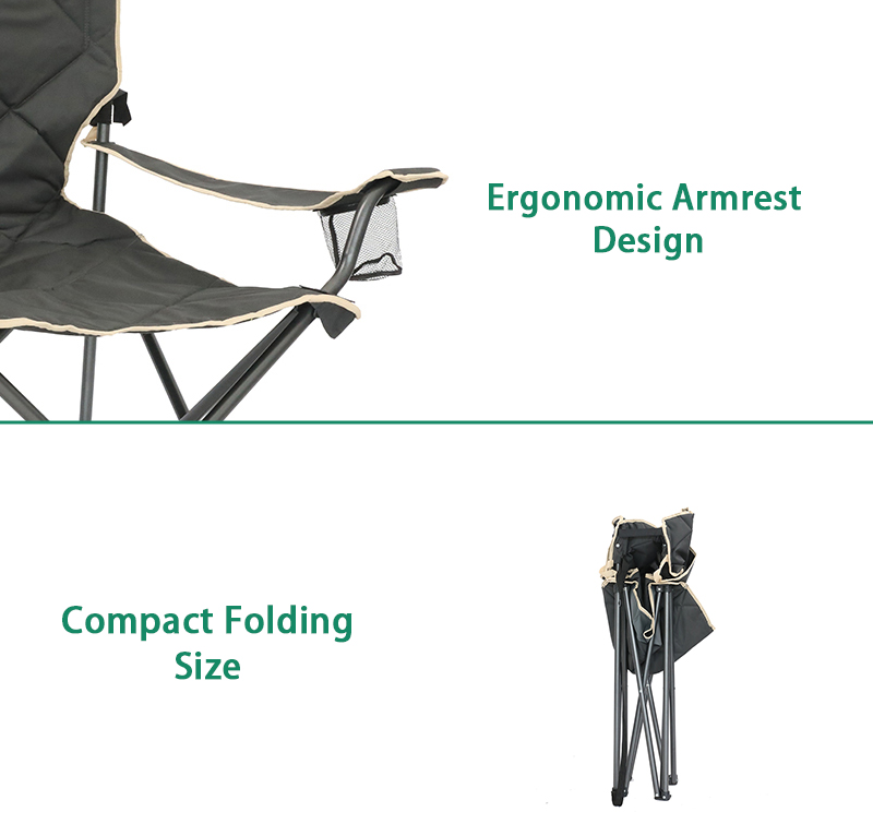 Luxury Portable Metal Picnic Giant Folding Outdoor Fishing Beach Camping Chair