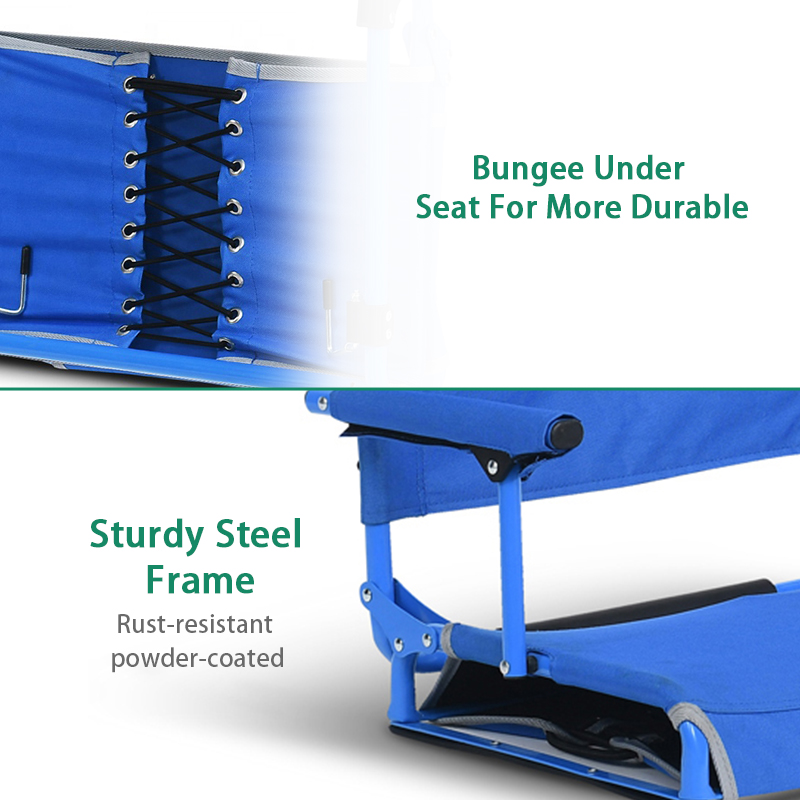 Lightweight Portable Folding Stadium Seat for Beachers and Benches