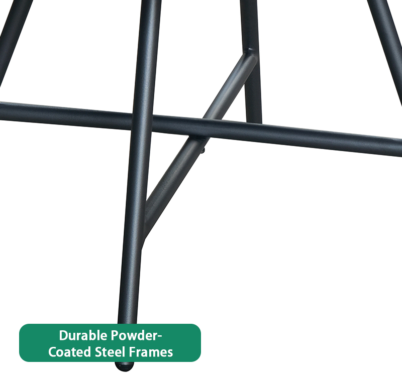 3 Piece Steel Outdoor Bistro Set with Cushions SF2600