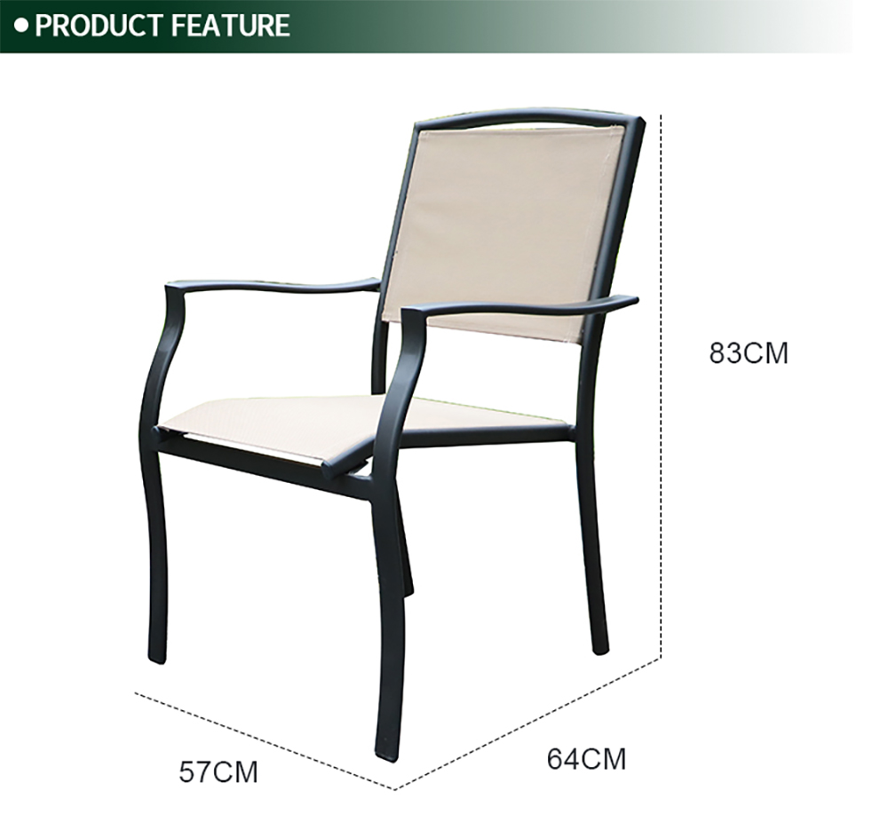 Steel Outdoor Dining Set 1004