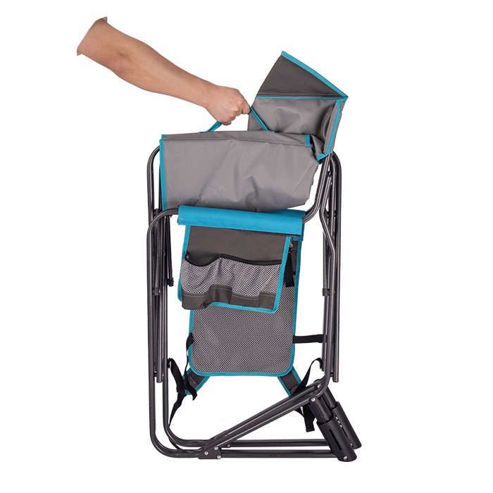 Outdoor Portable Folding Rocker Suspension Shock Absorber Beach Fishing Camping Chair