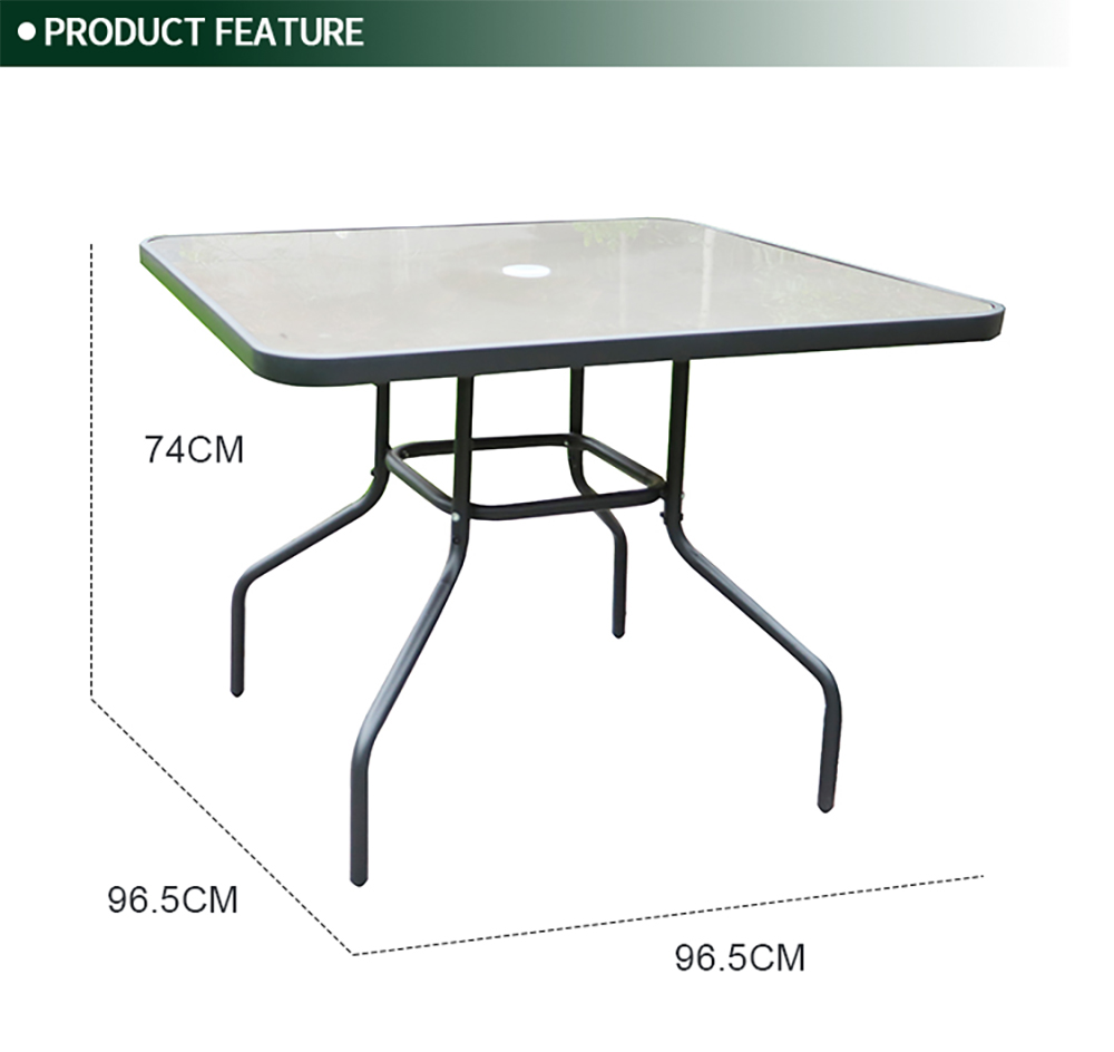 Steel Outdoor Dining Set 1004