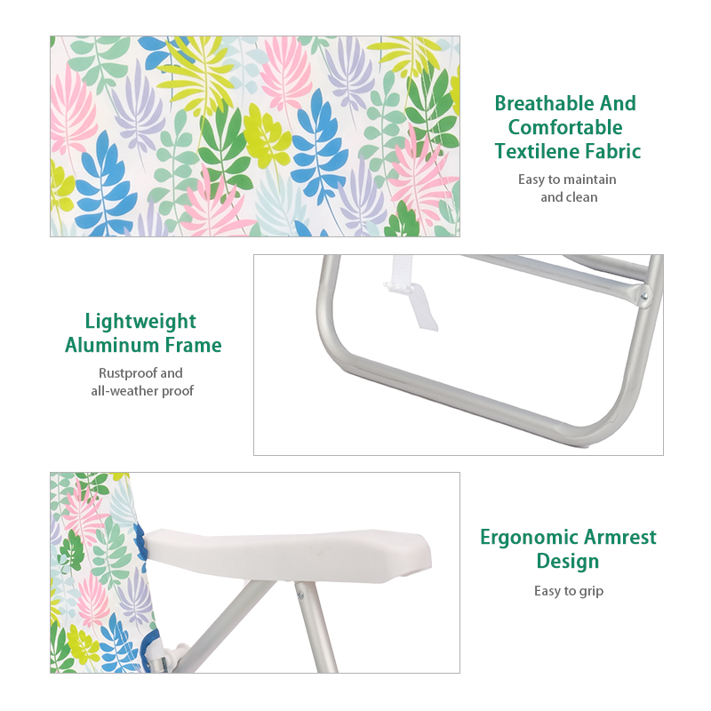 Backpack Beach Chair with Cool Resin Arms & Cup Holders