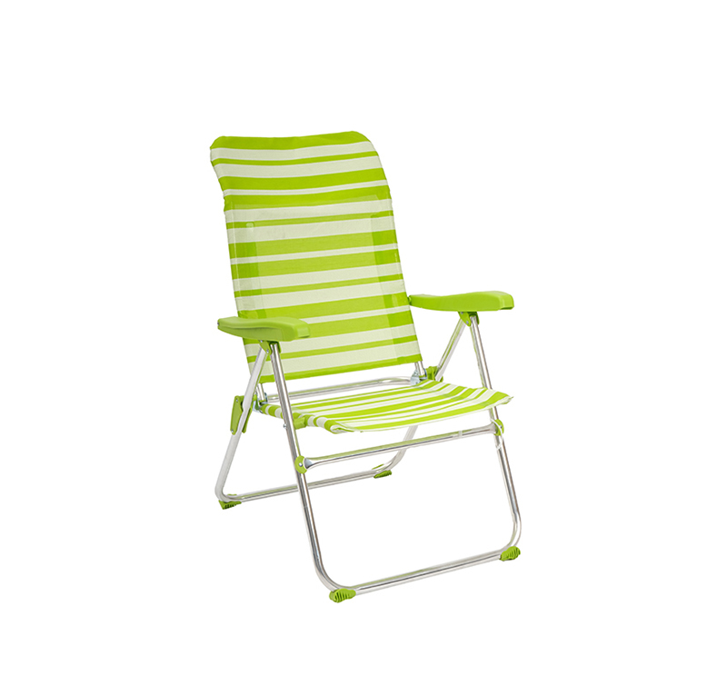 Compact Aluminum Beach Chair with Textilene – Easy Fold & Carry