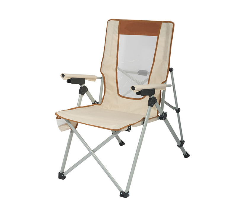 Heavy-Duty Folding Camping Chair with 3-Position Recline & Cup Holder – 300 lbs Capacity, Breathable Mesh, Portable for Outdoor Beach & Fishing