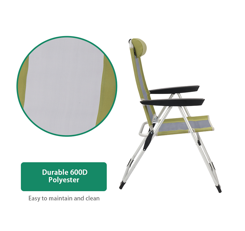 Folding Armrest RV Chair with 5 Positions and Ergonomic Design