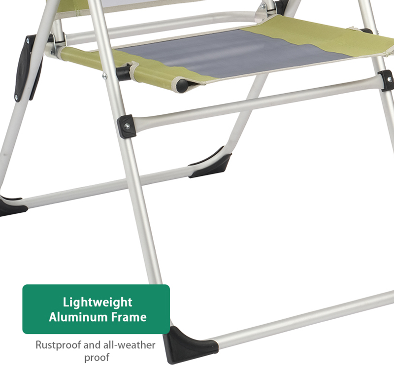 Folding Armrest RV Chair with 5 Positions and Ergonomic Design