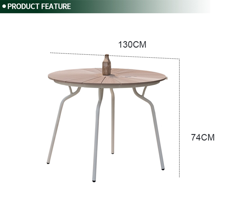 5-Piece Patio Dining Set with Lightweight Aluminum Frame and Weather-Resistant Spun Poly Fabric