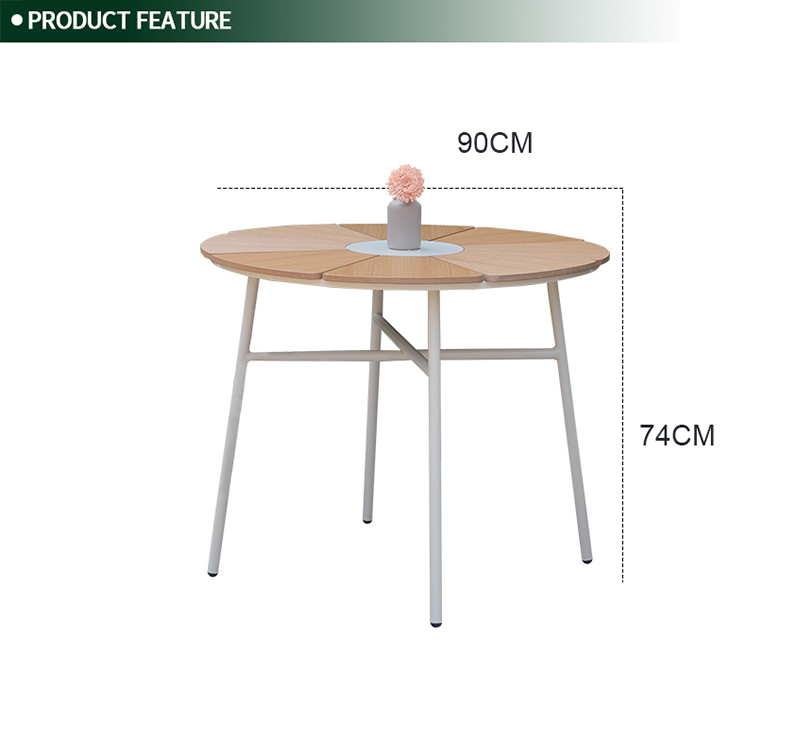 Complete 5-Piece Outdoor Dining Set with PE Rattan Tabletop and Sturdy Steel Frame