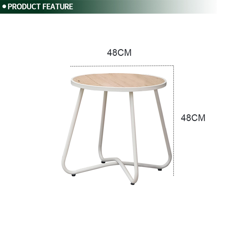 Compact 2-Person Outdoor Bistro Set with Steel Frame and Spun Poly Fabric Chairs