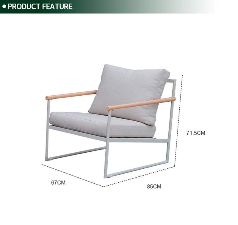 Durable 4-Piece All-Weather Outdoor Sofa Set with Steel Frame