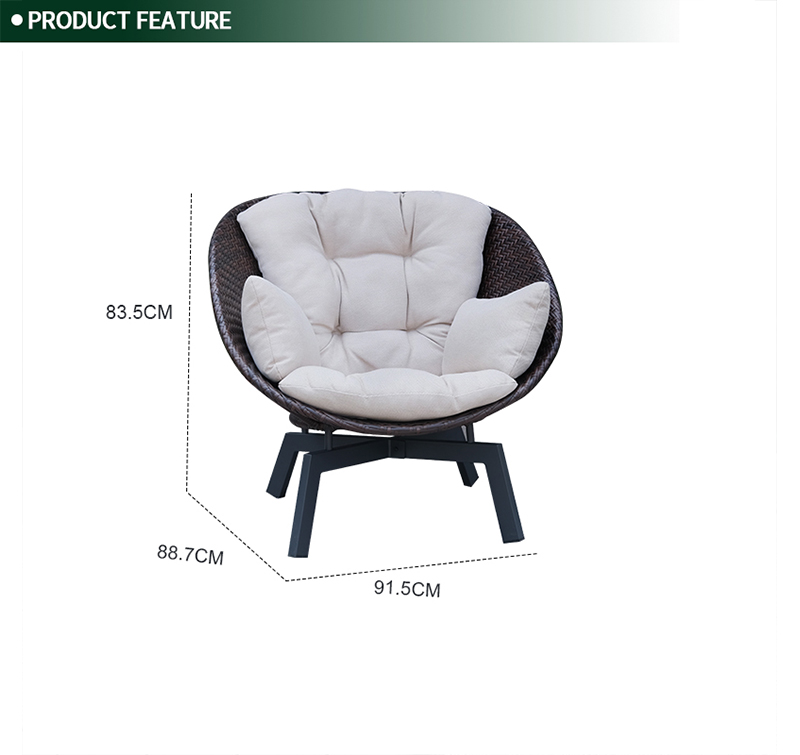 Durable Outdoor Sofa Set with Olefin Fabric Cushions and All-Weather Steel Frame