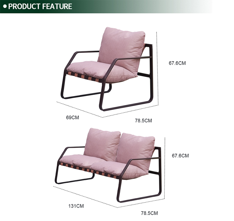 4-Piece Outdoor Sofa Set with Spun Poly Fabric and Steel Frame – Ideal for Patio Seating