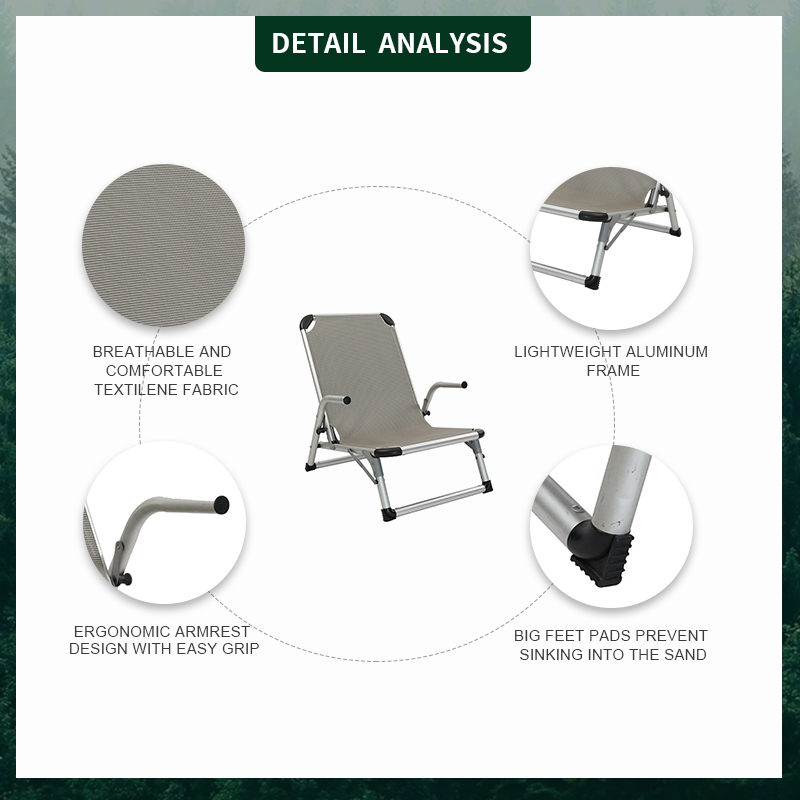 Camping Chair | Lightweight Utopia Breeze Beach Chair | Outdoor Chair with Low Profile
