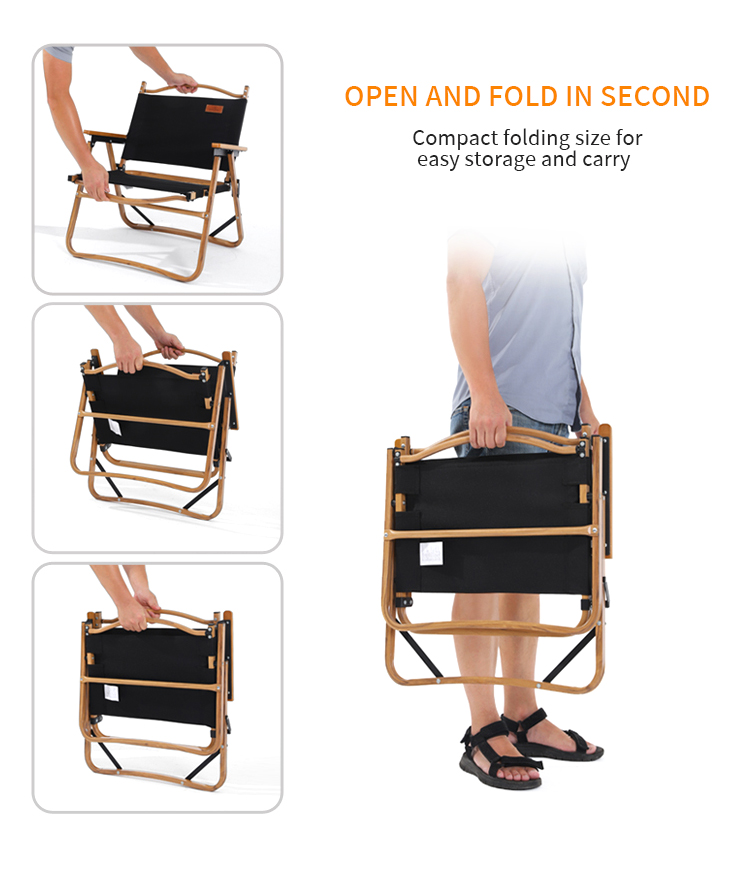 600D Oxford Outdoor Bench Handle Foldable Beach Camping Fishing Chair